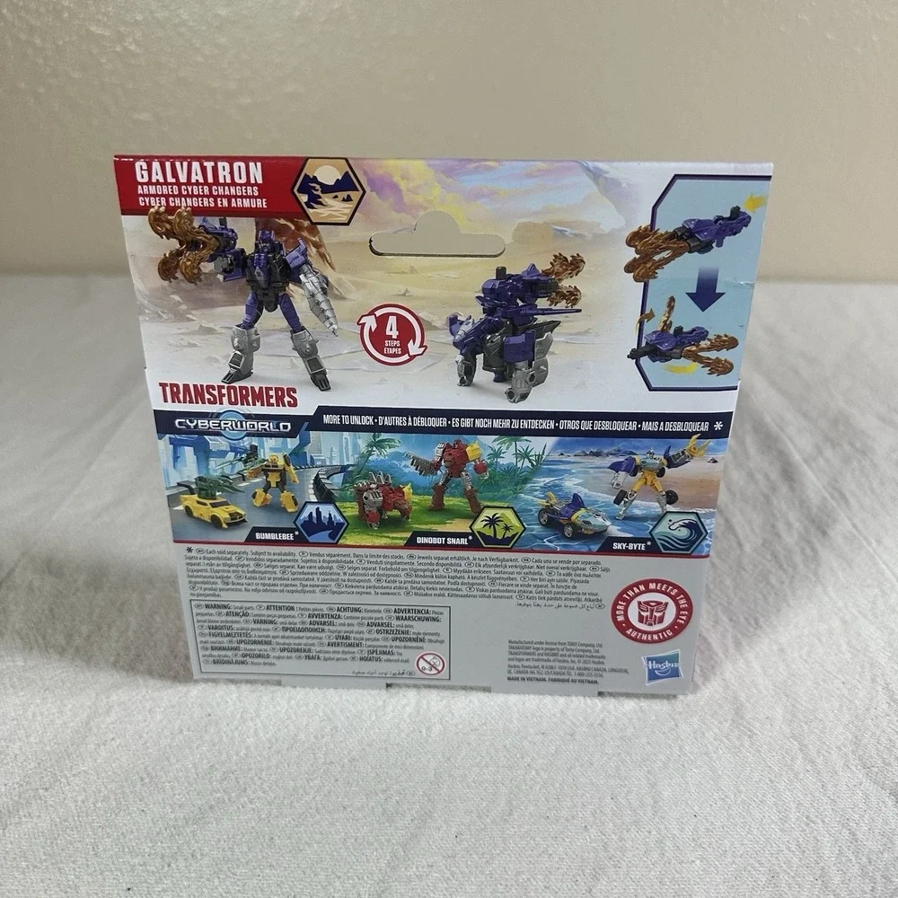 New Transformers CYBERWORLD Armored Cyber Changers Galvatron Action Figure